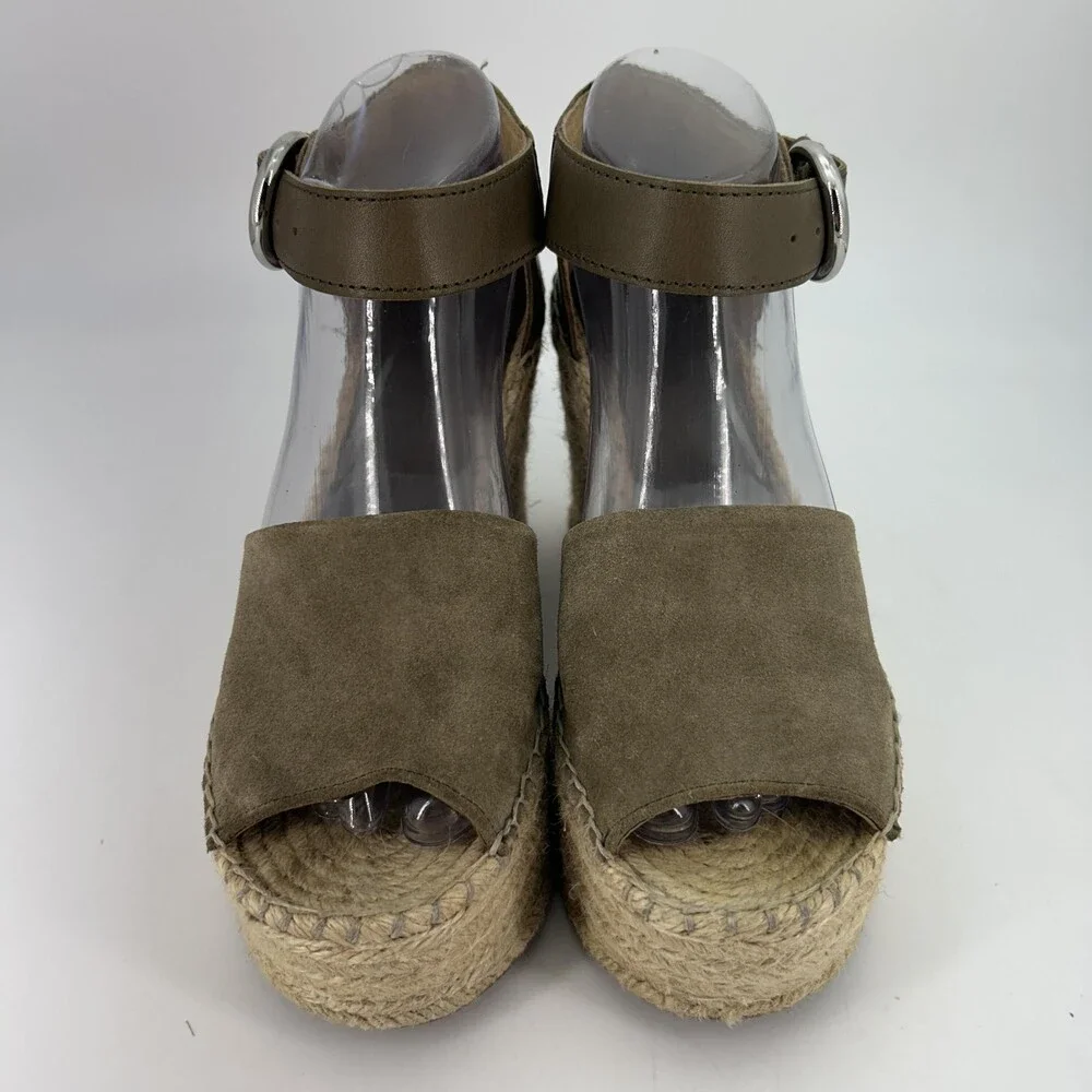 Marc Fisher Espadrille Sandals Shoes Womens Size 8 LTD MLAIDA Wedge Platform